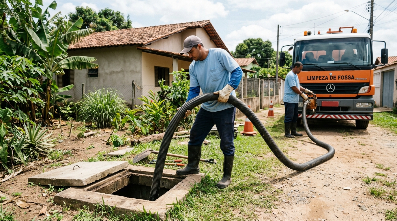Higienização de fossa residencial em Niterói-RJ
